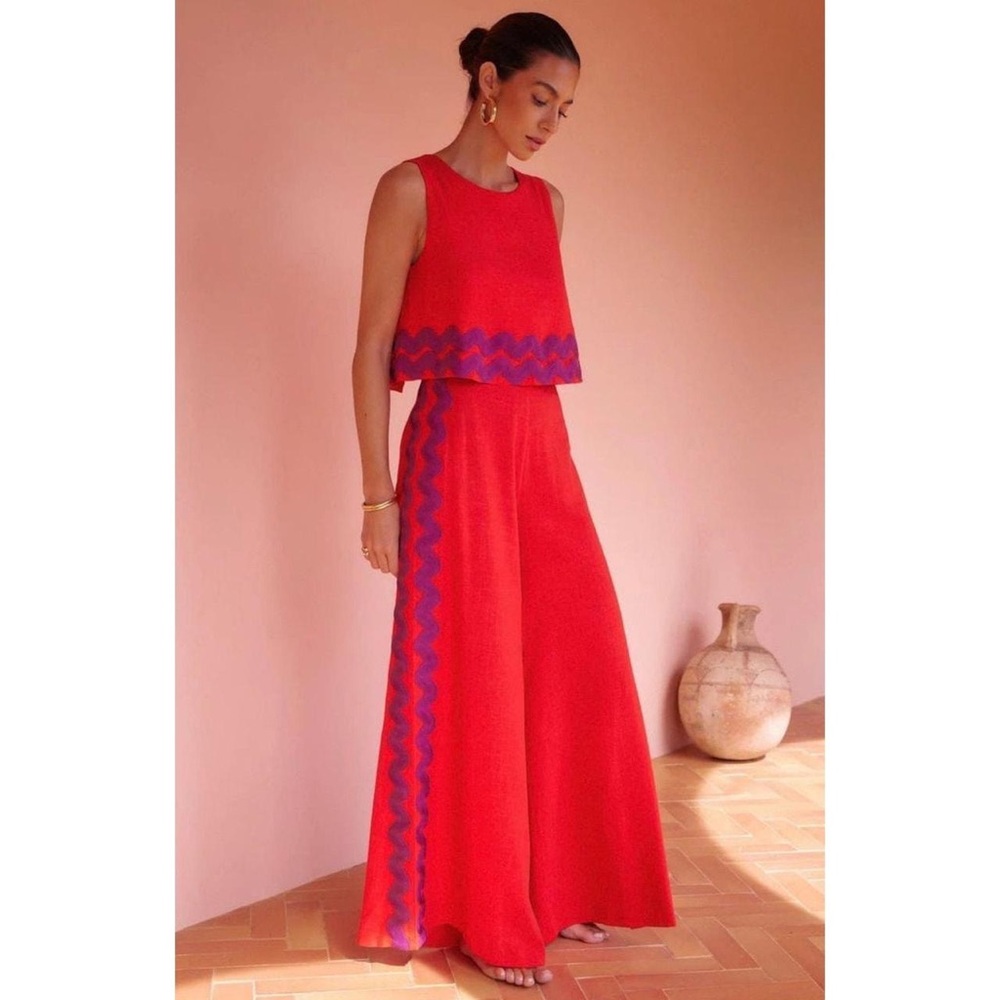 Mister Zimi Red and Purple Jumpsuit